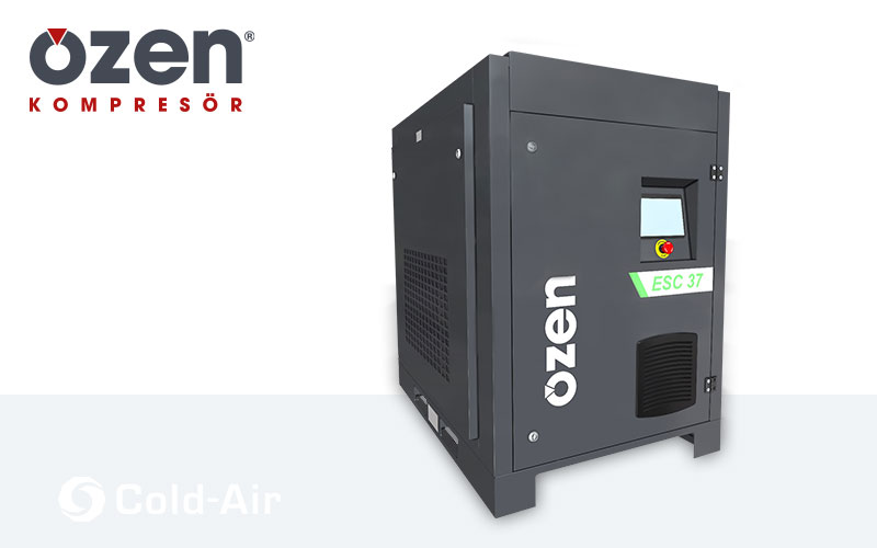 Ekonomický šroubový kompresor ÖZEN řady ESC 37 od oficiálního dodavatele Cold-Air.